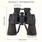10x50 HD Binoculars - Wide Angle Large Eyepiece - Night Vision for Birdwatching Hiking Concerts - Lightweight & Portable(Black pockmark)