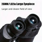 10x50 HD Binoculars - Wide Angle Large Eyepiece - Night Vision for Birdwatching Hiking Concerts - Lightweight & Portable(Black pockmark)