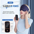 6D Airbag Heat Therapy Head & Eye Massager: Three-Level Constant Warmth Aids Sleep, Multi-Mode Simulated Hand Kneading, Low Noise with Light-Blocking Design, Suitable for the Whole Family