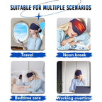 6D Airbag Heat Therapy Head & Eye Massager: Three-Level Constant Warmth Aids Sleep, Multi-Mode Simulated Hand Kneading, Low Noise with Light-Blocking Design, Suitable for the Whole Family