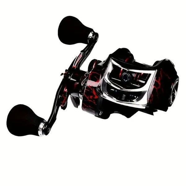 High Speed 18+1BB Baitcasting Reel, Dual Brake System, Max Drag 20lb - Ergonomic Handle, Stainless Steel Durable Spool - Ideal for Carp and Bass Fishing, Suitable for Saltwater and Freshwater, Angler's Choice | Smooth Black Finish(DW121R right hand)