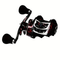 High Speed 18+1BB Baitcasting Reel, Dual Brake System, Max Drag 20lb - Ergonomic Handle, Stainless Steel Durable Spool - Ideal for Carp and Bass Fishing, Suitable for Saltwater and Freshwater, Angler's Choice | Smooth Black Finish(DW121L left hand)