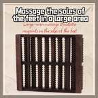 "Better Than Acupressure! The Solid Wood Foot Roller Families Love, Relieves Pain All Day Long"