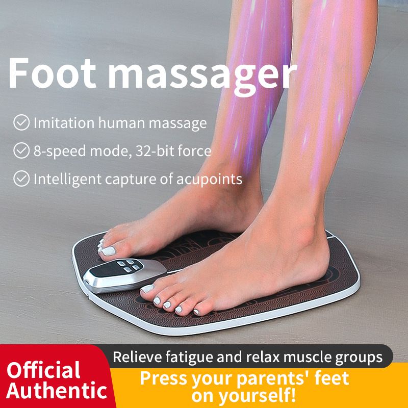 EMS pedicure machine: 8 modes and 32 files, intelligent acupoint massage, relieving fatigue and improving leg shape, a portable foot care expert shared by the whole family! /coffee color