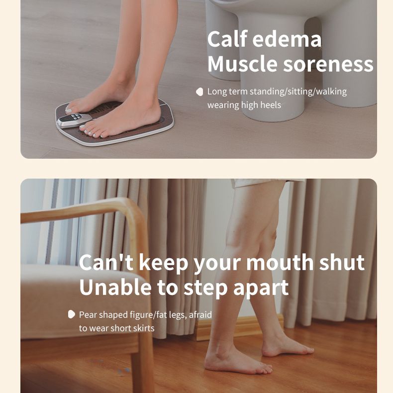 EMS pedicure machine: 8 modes and 32 files, intelligent acupoint massage, relieving fatigue and improving leg shape, a portable foot care expert shared by the whole family! /coffee color