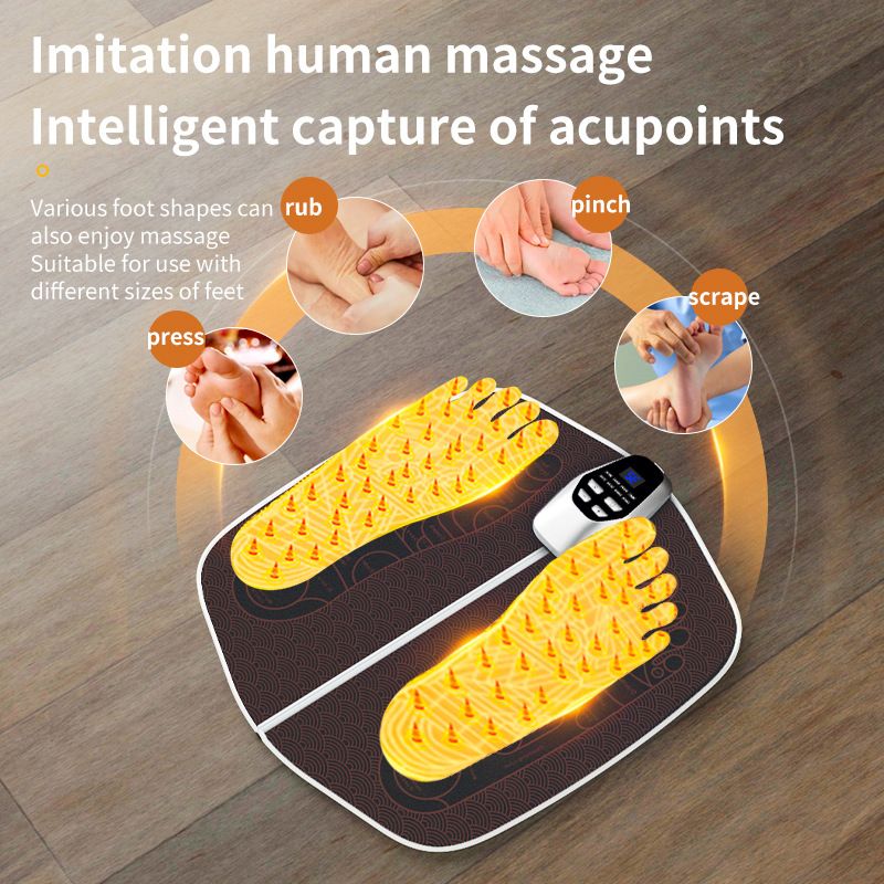 EMS pedicure machine: 8 modes and 32 files, intelligent acupoint massage, relieving fatigue and improving leg shape, a portable foot care expert shared by the whole family! /black
