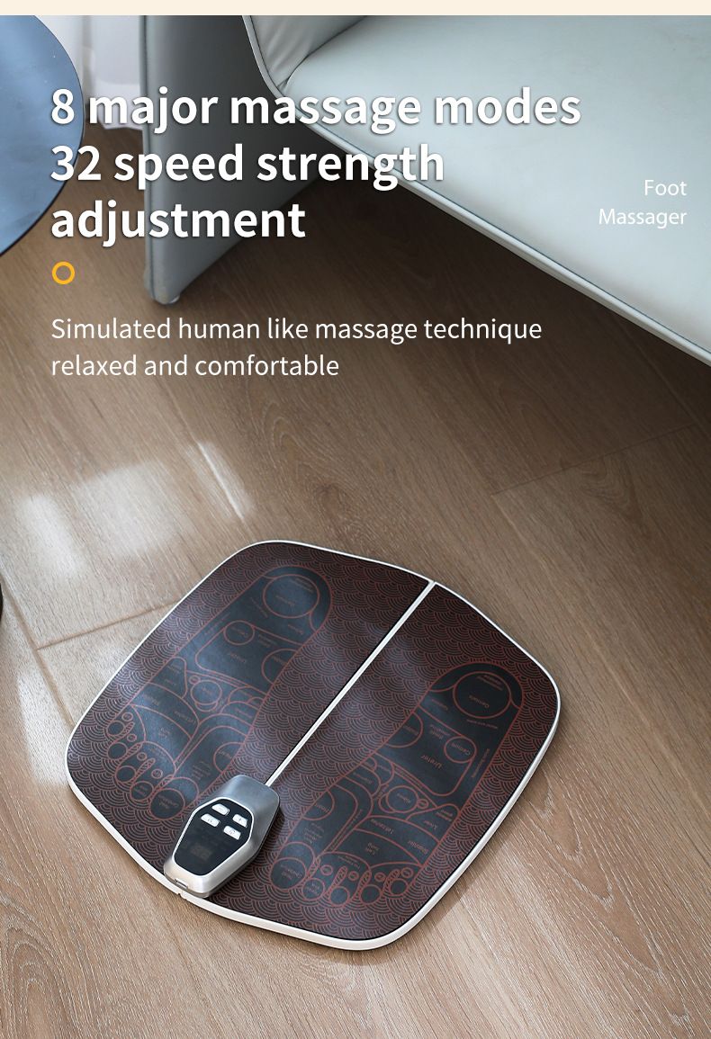 EMS pedicure machine: 8 modes and 32 files, intelligent acupoint massage, relieving fatigue and improving leg shape, a portable foot care expert shared by the whole family! /black