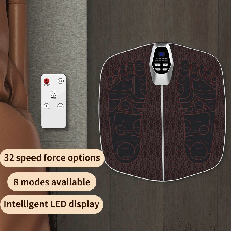 EMS pedicure machine: 8 modes and 32 files, intelligent acupoint massage, relieving fatigue and improving leg shape, a portable foot care expert shared by the whole family! /black