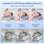 CPAP Foam Memory Pillow Reduce Face Mask Pressure and Air Leaks, 60x37x9 and Pillow for Sleeping on the Side for All CPAP Masks, 11cm
