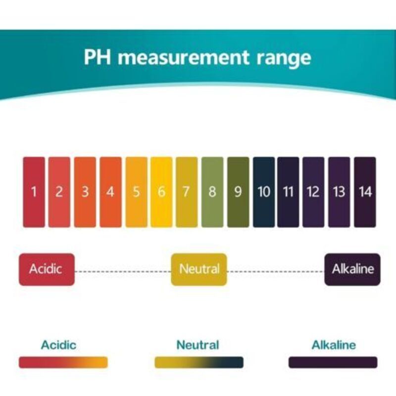 80 Pcs PH Strip, 6x, Measuring Range 114, 480 PH Value Test Strips Sunflower Test Paper for Aquarium Saliva Water Soil Test