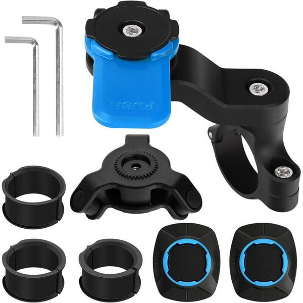 Twist and Lock Smart Phone Holder for Bicycle Handlebars - Blue