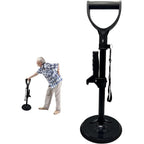 Bed Black, Floor Adjustable Height Maximum Load 200 KG Stability and Support with Hand Rest Getting Aid for the Elderly