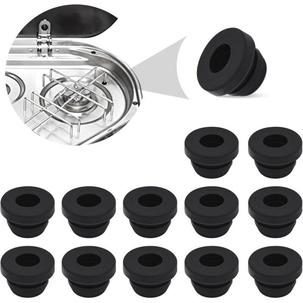 12 Pcs Rubber Tips Rust Protection for Dometic Campervan Stoves, 5 mm