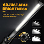 3 Pcs LED Mechanic Lamp Garage, Camping Rechargeable Work Lamp LED Flashlight for Car COB Dimmable Workshop Lamp