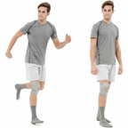 Adjustable Knee Support Brace with Patella Stabilizer Pad Workout, Joint Pain Injury Recovery Breathable Compression Knee Sleeve for Running