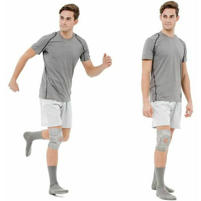 Adjustable Knee Support Brace with Patella Stabilizer Pad Workout, Joint Pain Injury Recovery Breathable Compression Knee Sleeve for Running