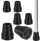 6 Pcs Non-Black Heavy, Slip Crutch Tips Crutch and Cane End Caps Duty Rubber Walking Cane Replacement Feet with Steel Reinforced Tip, 19mm