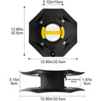 Robust Cable Reel Black, Camping Cables Christmas Garlands Empty Holder for Connection Cables Rotary Reel for Caravan Electric Cables.