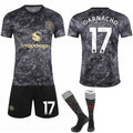 2024-2025 Manchester United Special Edition Black Football Kit for Kids Adult No.17 GARNACHO—max No.17 GARNACHO S