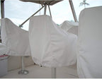 2-Pack Protector, Outdoor Waterproof Pedestal Pontoon Captain Boat Bench Chair Cover, Oxford Fabric Rudder Chair Cover - Perfect
