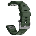 22mm 26mm Silicone Strap for Garmin Fenix 7X 7 Pro Solar/6X 6 Sapphire 5 5X Plus 3 3HR/Epix QuickFit WatchBand 1:1 Official Band style1 Army green style1 Army green QuickFit 22mm