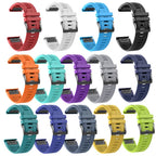22mm 26mm Silicone Strap for Garmin Fenix 7X 7 Pro Solar/6X 6 Sapphire 5 5X Plus 3 3HR/Epix QuickFit WatchBand 1:1 Official Band style1 Army green style1 Army green QuickFit 22mm