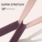 Elastic Braided Nylon Sport Strap for Fitbit Versa - Compatible Straps (Sense/Sense 2)