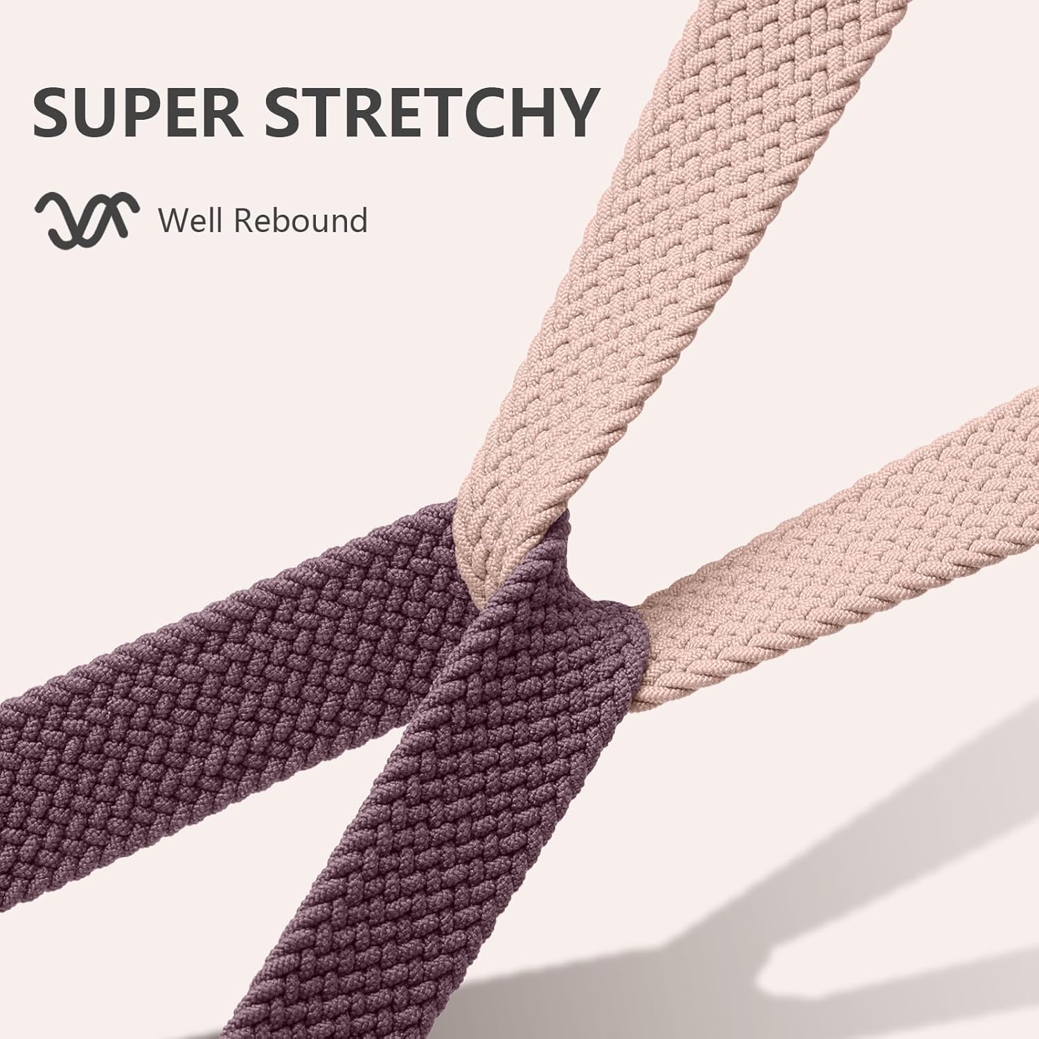 Elastic Braided Nylon Sport Strap for Fitbit Versa - Compatible Straps (Sense/Sense 2)