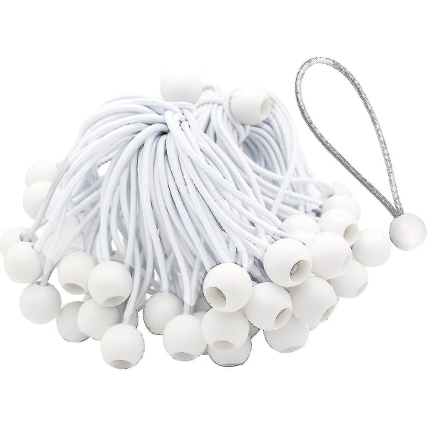 50-pack long rubber straps with buckle for tents, marquees, banners and tarpaulins