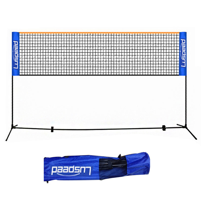 Portable Foldable Standard Professional Badminton Net Indoor Outdoor White 5.1m