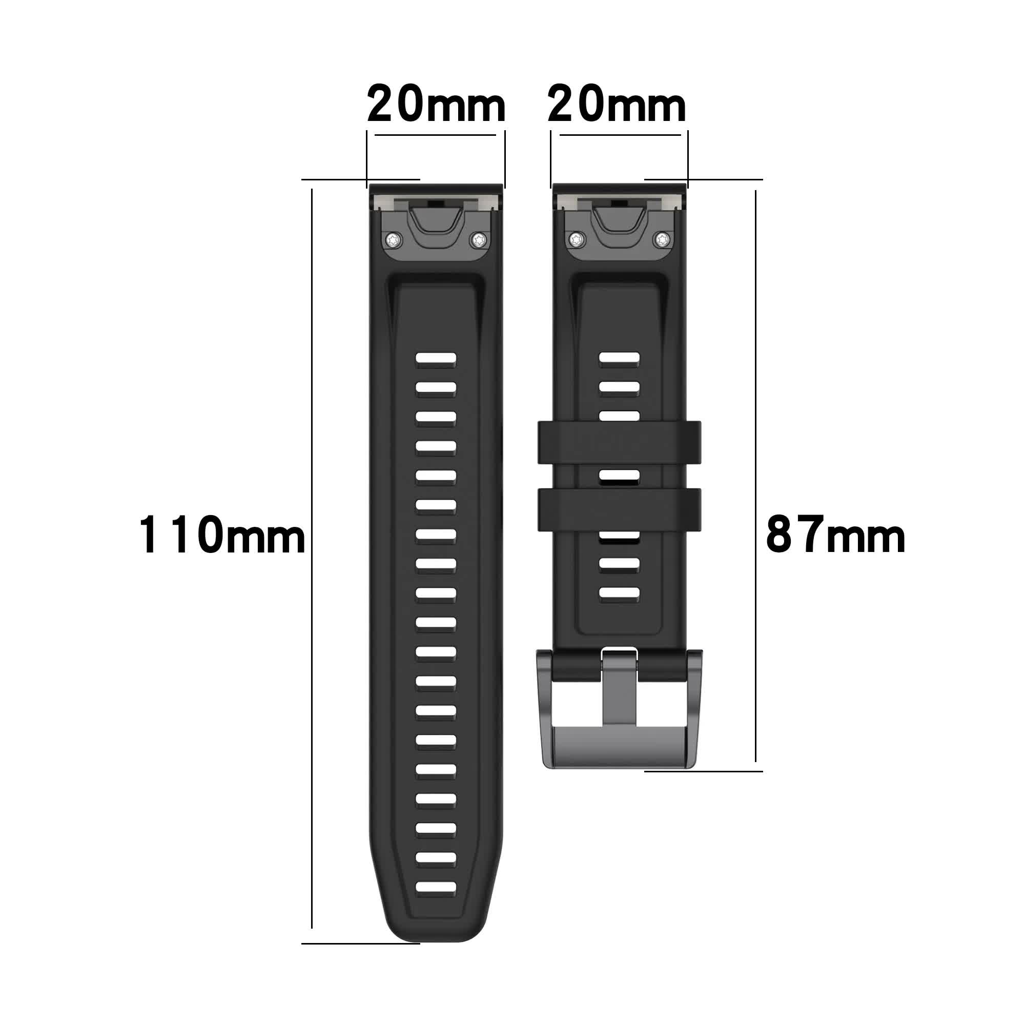 26mm Silicone Strap for Garmin fenix 7X 7 7S 6X 6 Pro 6S 5 5X Plus Smartwatch Bracelet for Garmin Descent mk2i mk3 51mm 12 12 Garmin Fenix 7S