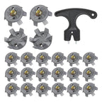Golf Spikes Set Includes 30 Pcs Golf Studs Replacement Golf Studs Spanner Metal Thread Screw 6mm Dia Golf Spike too-xindaren