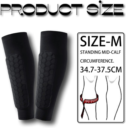 1 Pair Unisex Football Leather Calf Protection Breathable Pads