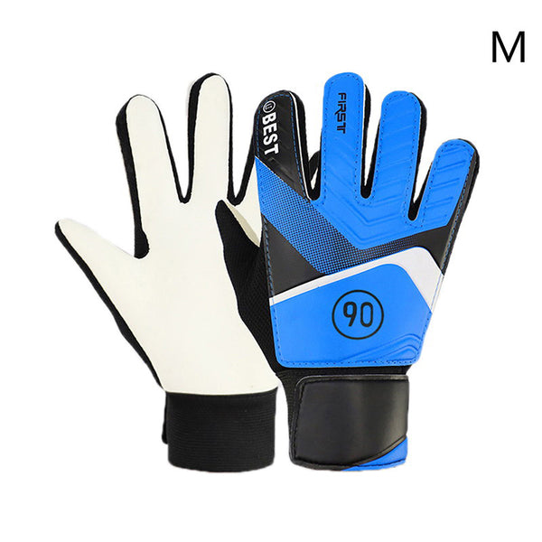 Anti-collision Football Goalkeeper Gloves for Kids - Blue M