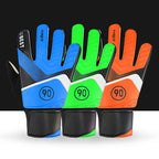 pair of children's football goalkeeper gloves, anti-collision, blue M Blue Blue M