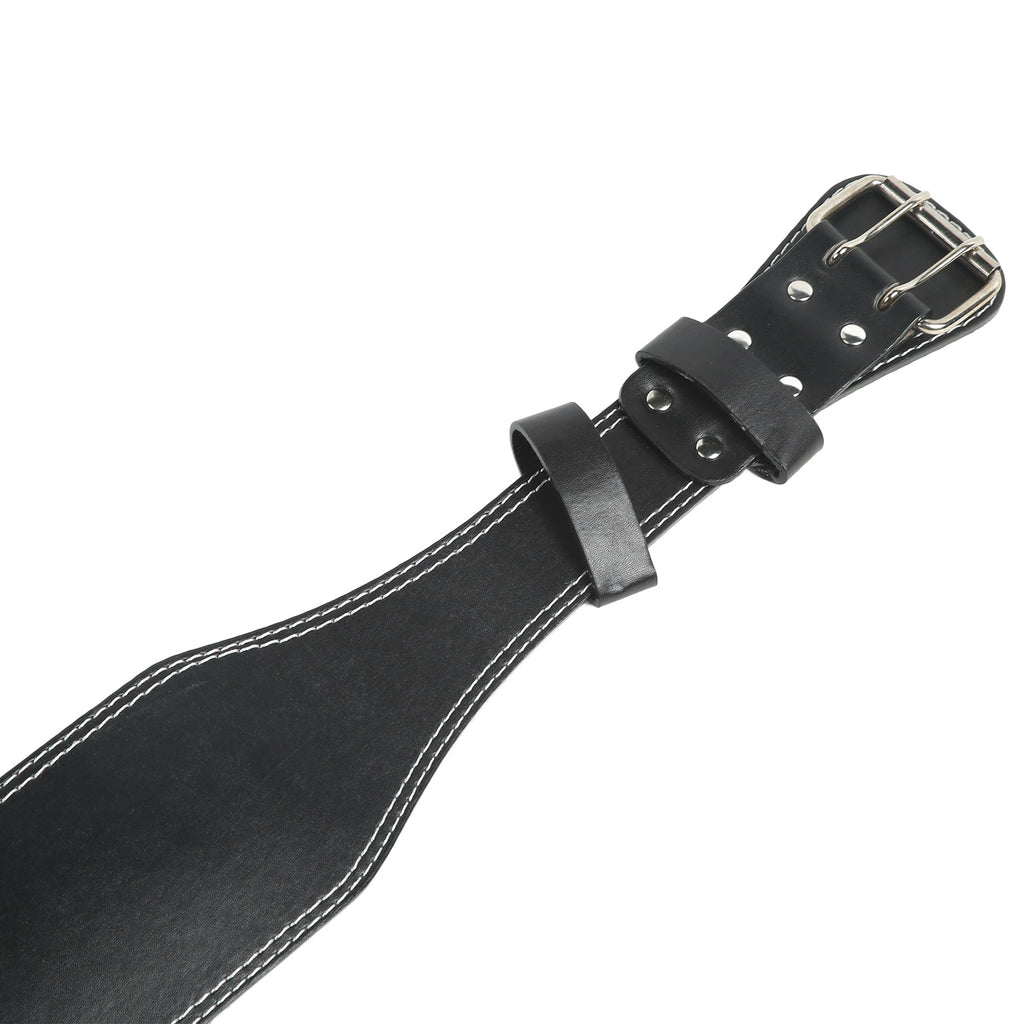 Weight belt for weightlifting, wide sports belt for waist support, fitness belt for rowing, squats, deadlifts, black