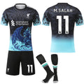 Liverpool 2025-26 Anniversary Shirt & Socks, M. Salah No.11, Blue No.11 M.SALAH 16