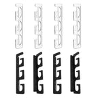 Set of fishing rod holders for garage, 6 rods - Fishing rod holders for wall and ceiling, fishing rod storage 0.46 Black