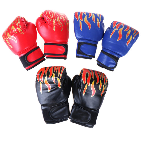 Boxing Gloves Children Junior Youth Sparring Training Kickboxing Red One Size Blue