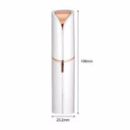 Eyebrow epilator and trimmer for facial, nose, bikini line hair, white