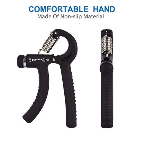 5-60kg Adjustable Hand Grip Strength Trainer, Black