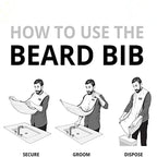 Barber Cape Black, Apron for Shaving & Beard Collection