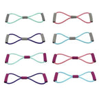 Resistance bands set for exercise yoga rehab, multicolor