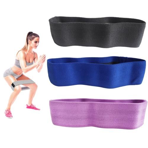 3-pack Resistance Band Set for Exercise & Rehab, MultiColor