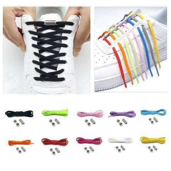 1 Pair Elastic Shoelaces - Beige, One Size