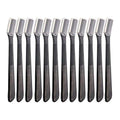 12 pcs Eyebrow Knives, Black