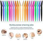 6-pack Eyebrow and Beard Trimmer Knife, MultiColor