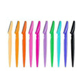 6-Pack Eyebrow & Beard Trimmer Knives - Mutlicolor