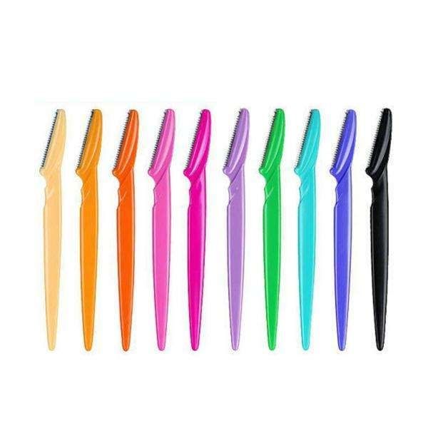 6-Pack Eyebrow & Beard Trimmer Knives - Mutlicolor