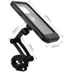Waterproof Anti Theft Motorcycle Phone Holder Bicycle Phone Mount for 5.5 to 6.7 Inch Phones, 1 inch
